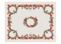 Tovaglia Natale Digitale Centrotavola Natalizio 100% Cotone Inverno Raffinato SV - 140x190 - Inverno Raffinato
