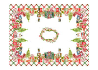 Tovaglia Natale Digitale Centrotavola Natalizio 100% Cotone Doni Schiaccianoci SV - 140x190 - Doni