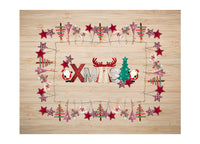 Tovaglia Natale Digitale Centrotavola Natalizio 100% Cotone Ninnoli Xmas SV - 140x190 - Ninnoli