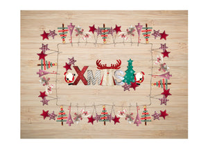 Tovaglia Natale Digitale Centrotavola Natalizio 100% Cotone Ninnoli Xmas SV - 140x190 - Ninnoli