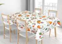 Tovaglia Per Salotto Cucina Tavolo 100% Cotone Made In Italy Zucca RP - 140x140 - Zucca