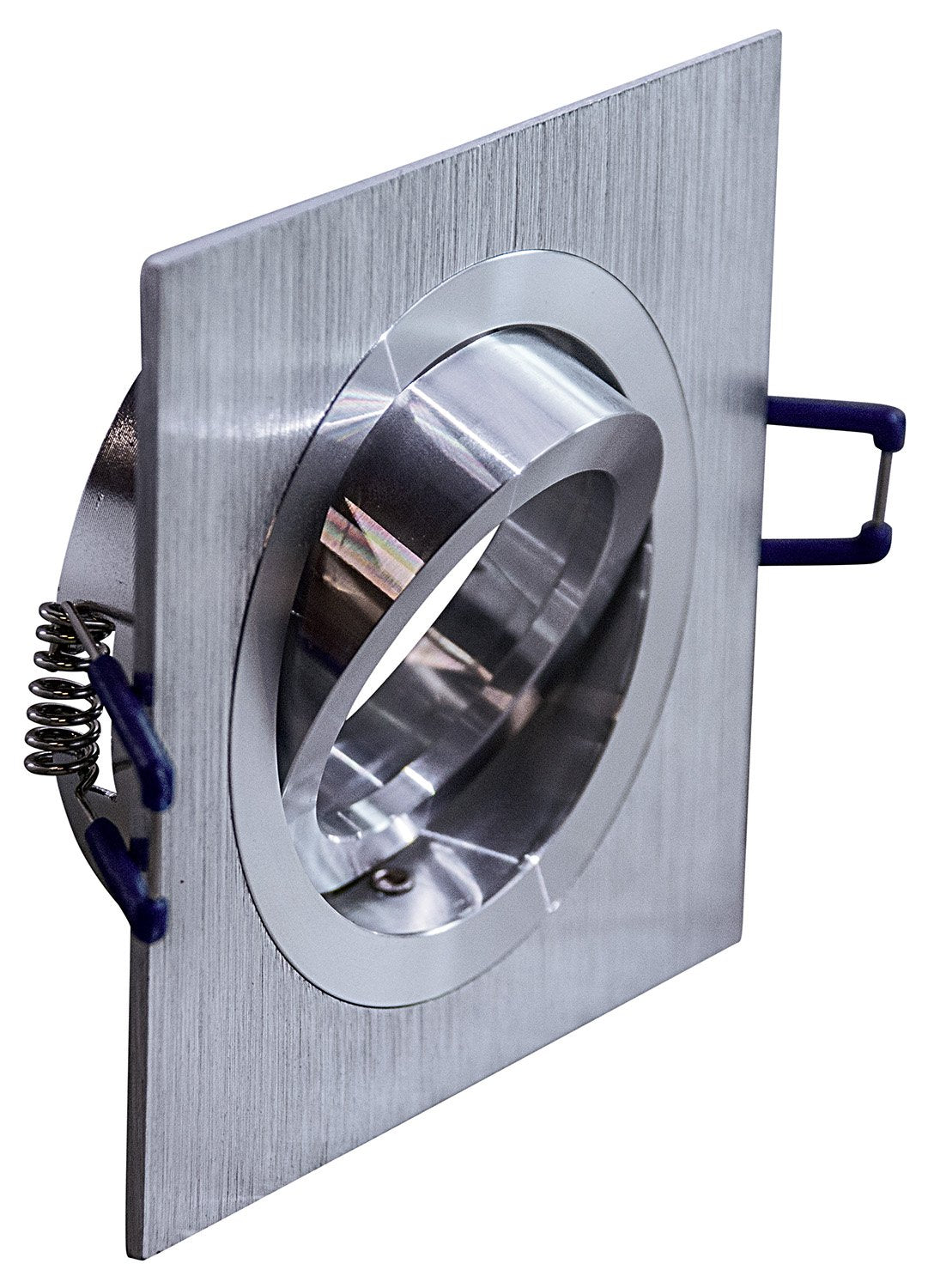 Faretto Incasso Toy Orientabile Quadrato Alluminio Satinato 1 Luce Gu10