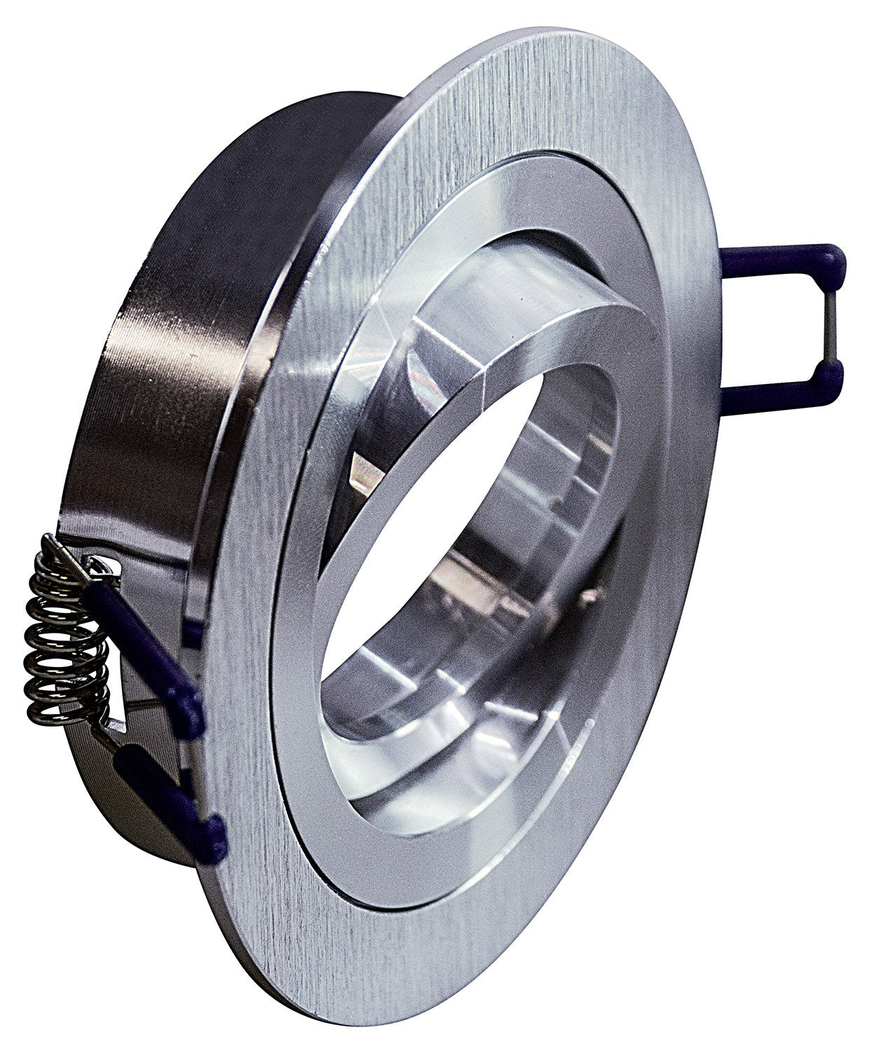 Faretto Incasso Toy Orientabile Tondo Alluminio Alluminio Satinato 1 Luce Gu10