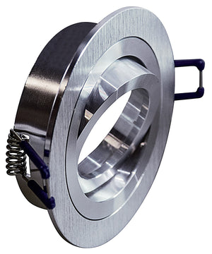 Faretto Incasso Toy Orientabile Tondo Alluminio Alluminio Satinato 1 Luce Gu10