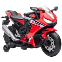 Moto Elettrica per Bambini con Licenza HONDA, Batteria 6V Ricaricabile, Velocità 3km/h, Rosso