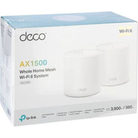 TP-Link Deco X1500 Dual-band (2.4 GHz/5 GHz) Wi-Fi 6 (802.11ax) Bianco 2 Interno