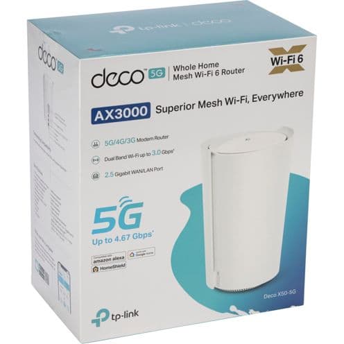 TP-Link Deco X50-5G Dual-band (2.4 GHz/5 GHz) Wi-Fi 6 (802.11ax) Bianco 3 Interno