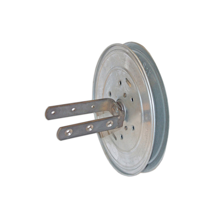 Puleggia con riduttore per rullo legno
