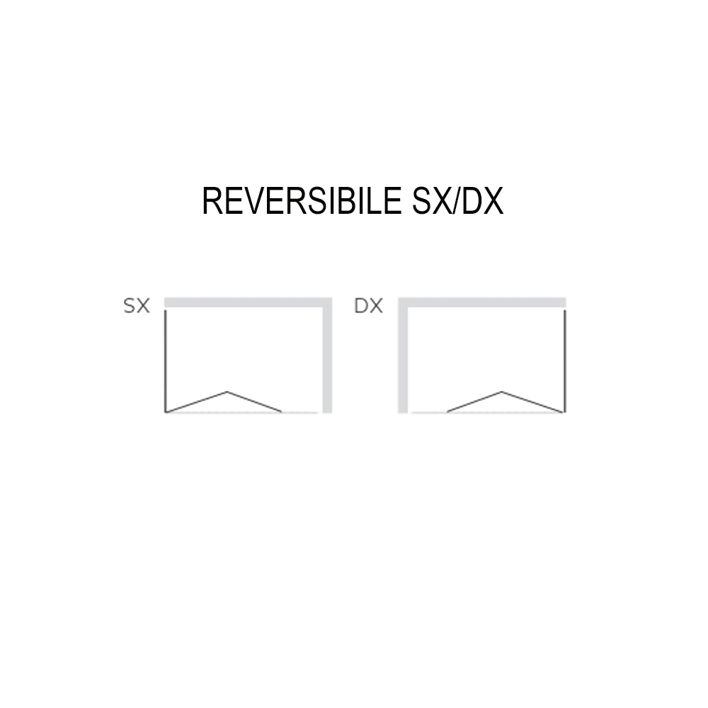 Ogomondo lato fisso per box doccia book bianco cristallo temprato *** misure 68-70xh190 cm trasparente, confezione 1