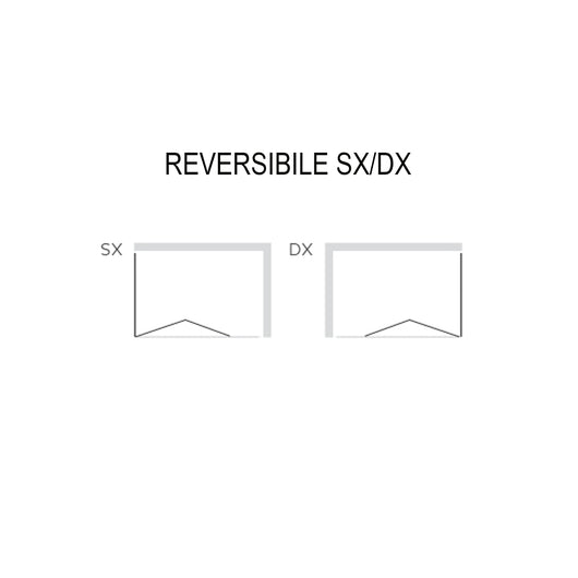 Ogomondo lato fisso per box doccia book bianco cristallo temprato *** misure 68-70xh190 cm trasparente, confezione 1