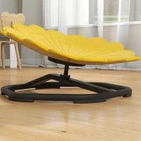 Sedia girevole sensoriale per bambini, sedile girevole per l'allenamento dell'equilibrio e della coordinazione, giallo