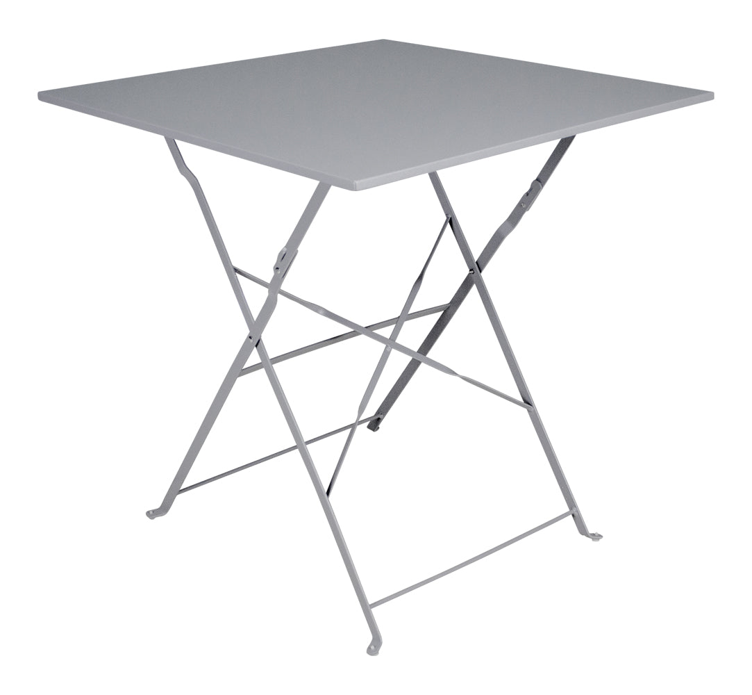 Tavolo pieghevole in metallo, tavolo richiudibile 70x70 mod. Sorrento Colore: Grigio TQ01-7.7SOPI