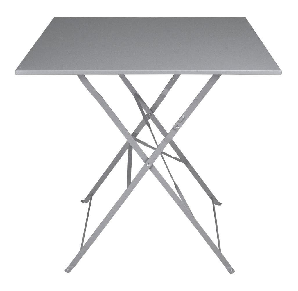 Tavolo pieghevole in metallo, tavolo richiudibile 70x70 mod. Sorrento Colore: Grigio TQ01-7.7SOPI