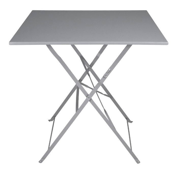 Tavolo pieghevole in metallo, tavolo richiudibile 70x70 mod. Sorrento Colore: Grigio TQ01-7.7SOPI
