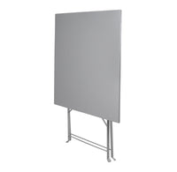 Tavolo pieghevole in metallo, tavolo richiudibile 70x70 mod. Sorrento Colore: Grigio TQ01-7.7SOPI