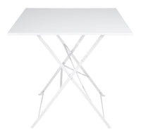 Tavolo pieghevole in metallo, tavolo richiudibile 70x70 mod. Sorrento Colore: Bianco TQ08-7.7SOPI