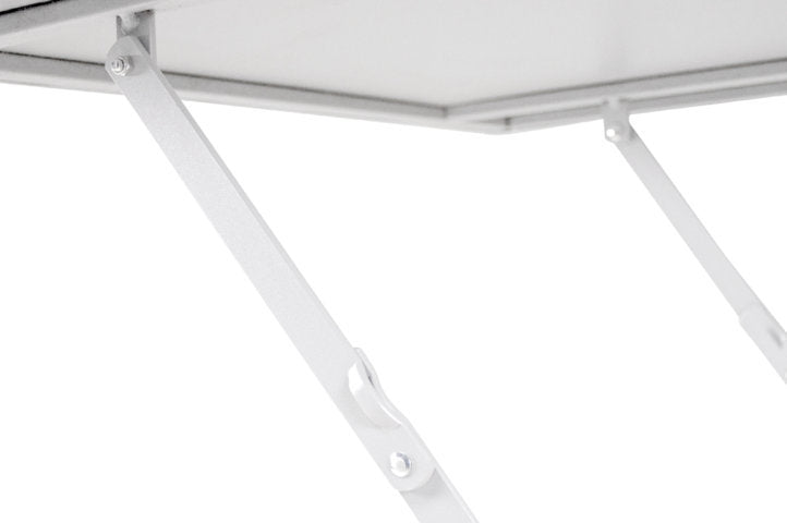 Tavolo pieghevole in metallo, tavolo richiudibile 70x70 mod. Sorrento Colore: Bianco TQ08-7.7SOPI