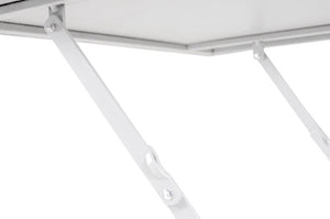 Tavolo pieghevole in metallo, tavolo richiudibile 70x70 mod. Sorrento Colore: Bianco TQ08-7.7SOPI