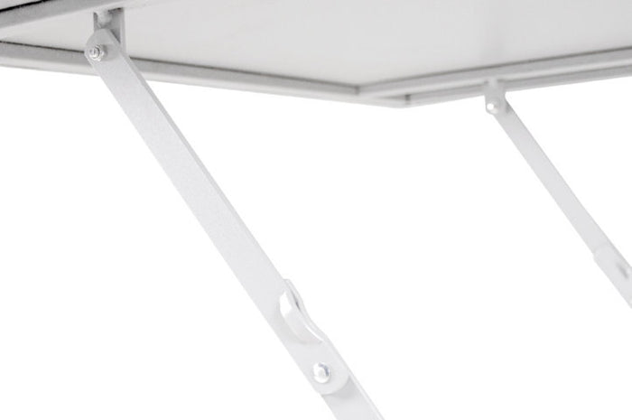 Tavolo pieghevole in metallo, tavolo richiudibile 70x70 mod. Sorrento Colore: Bianco TQ08-7.7SOPI