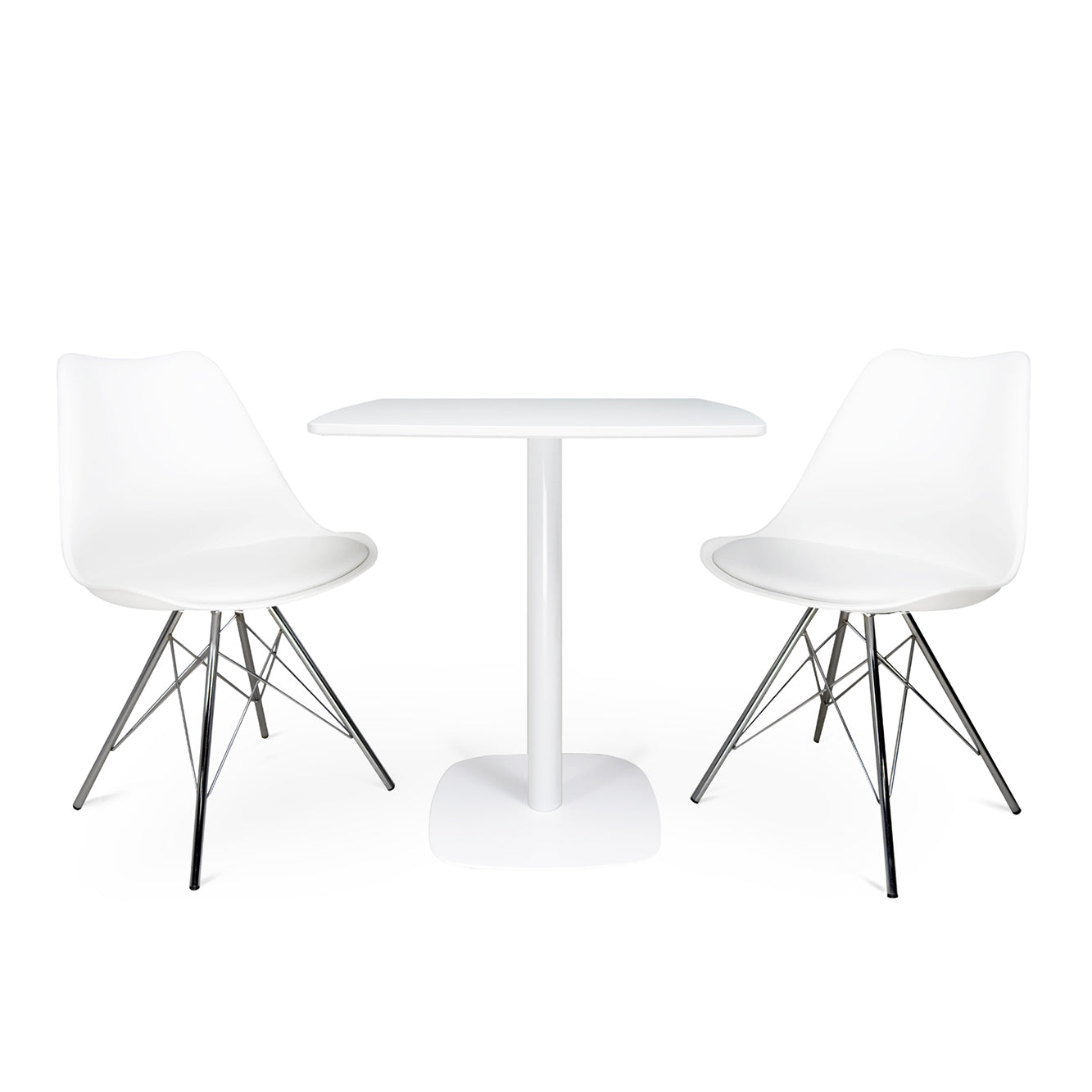 Tavolo quadrato 70x70 cm, tavolo da pranzo bianco mod. Thomas