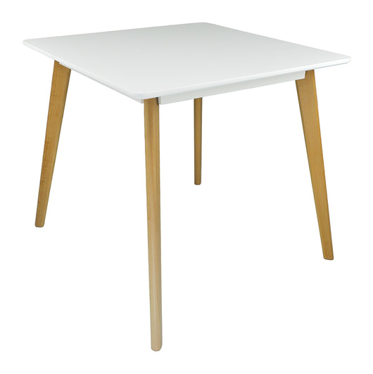 Tavolo cucina quadrato 80x80 bianco, tavolo ristorante mod. Iago TQ08-8.8IAPL