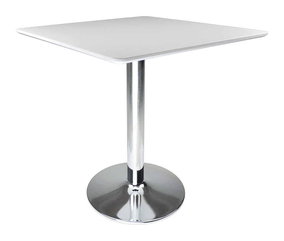 Tavolo quadrato 80x80 bianco, tavolino da bar mod. Romeo TQ08-8.8ROPA