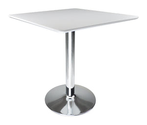 Tavolo quadrato 80x80 bianco, tavolino da bar mod. Romeo TQ08-8.8ROPA