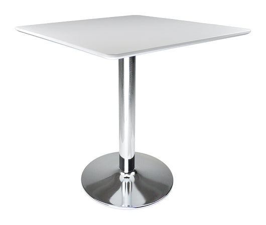 Tavolo quadrato 80x80 bianco, tavolino da bar mod. Romeo TQ08-8.8ROPA