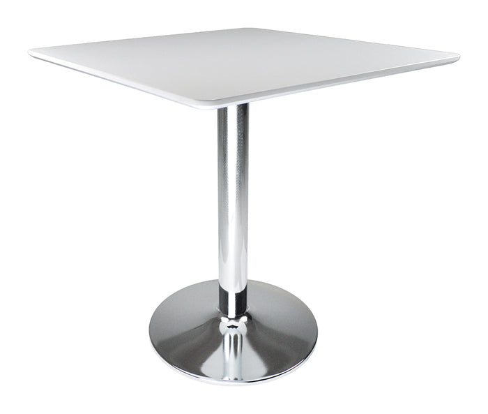 Tavolo quadrato 80x80 bianco, tavolino da bar mod. Romeo TQ08-8.8ROPA