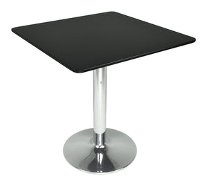 Tavolo quadrato 80x80 nero, tavolino da bar mod. Romeo TQ10-8.8ROPA