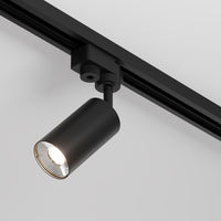 Faretto Per Binario Moderno Focus Mini Alluminio Nero 1 Luce
