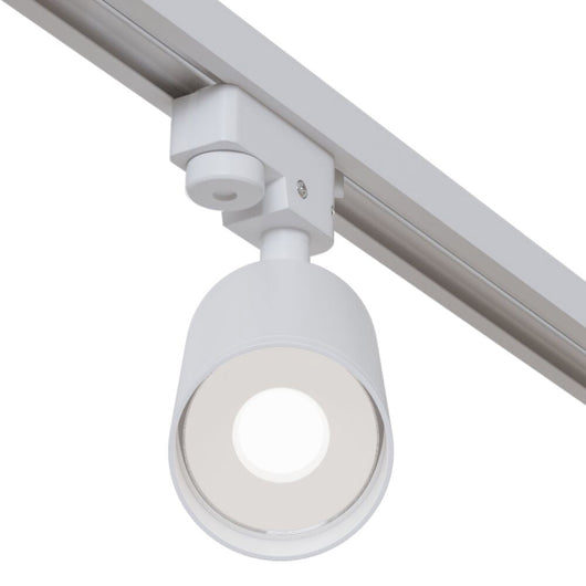 Faretto Per Binario Moderno Focus Alluminio Bianco 1 Luce