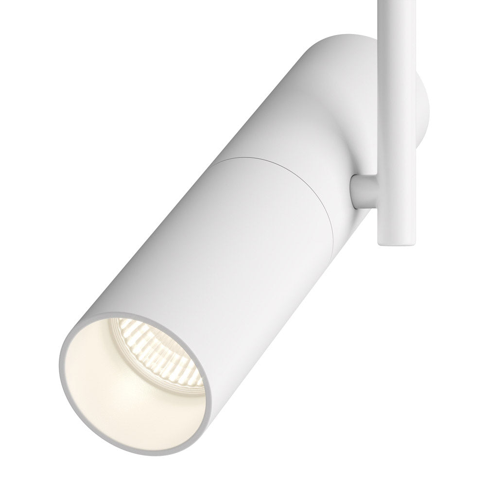 Faretto Per Binario Elti Moderno Alluminio Bianco 1 Luce