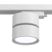 Faretto Per Binario Tondo Orientabile Onda In Metallo 12W Bianco 1 Luce Naturale