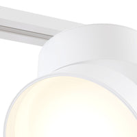 Faretto Per Binario Tondo Onda In Metallo 18W Bianco 1 Luce Naturale