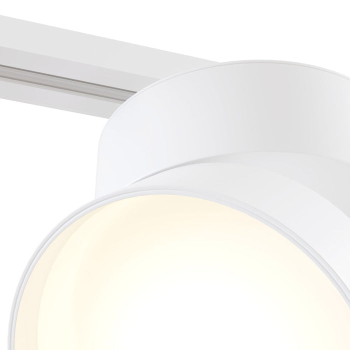 Faretto Per Binario Tondo Onda In Metallo 18W Bianco 1 Luce Naturale