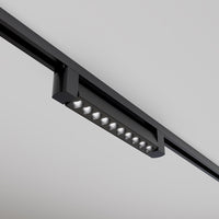 Spot Per Binario Moderno Points Alluminio Nero 10 Luci Led Naturale