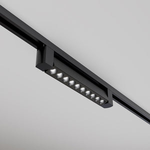 Spot Per Binario Moderno Points Alluminio Nero 10 Luci Led Naturale