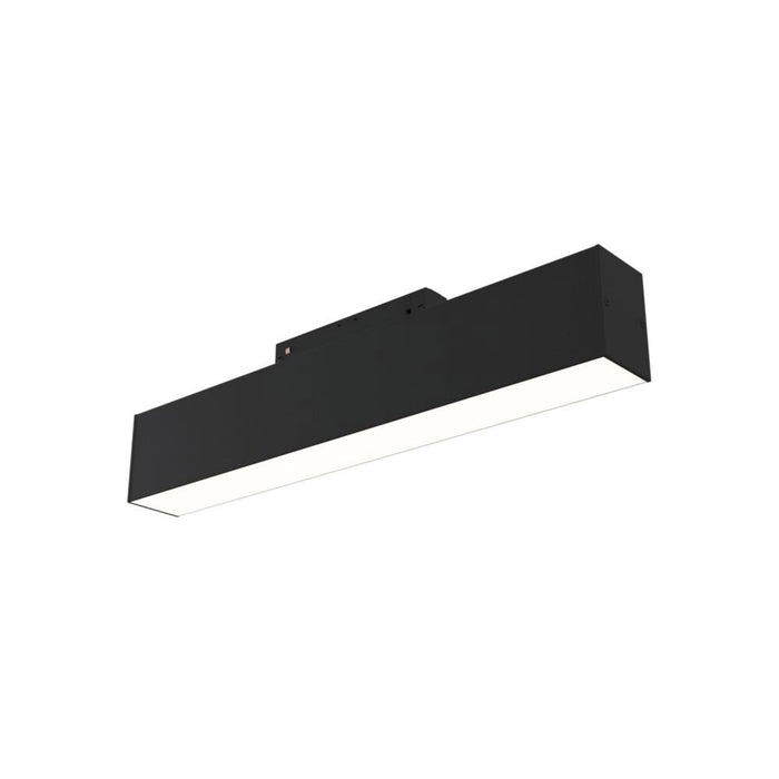 Lampada Per Binario Moderno Alluminio Nero Luce Calda 12W