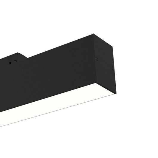 Lampada Per Binario Moderno Alluminio Nero Luce Calda 12W
