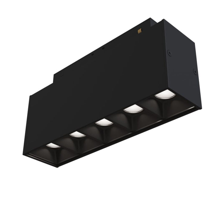 Base Di Illuminazione Points Per Binario Moderno Alluminio Nero 10W Luce Calda
