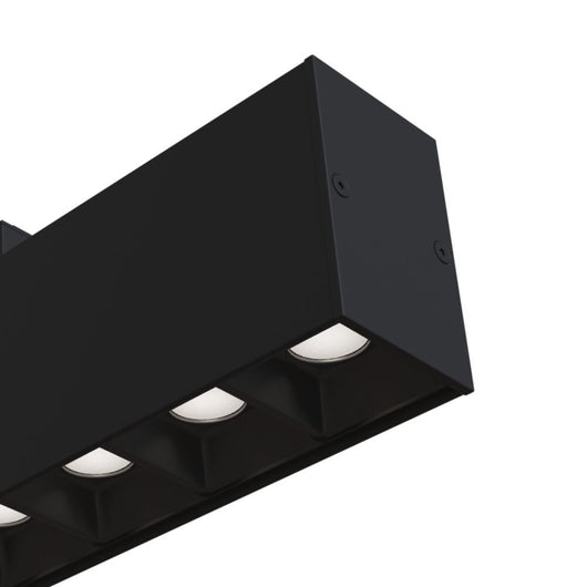 Base Di Illuminazione Points Per Binario Moderno Alluminio Nero 20W Luce Calda