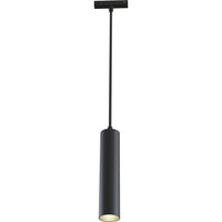 Faretto Focus Led Per Binario Moderno Alluminio Nero Luce Calda 12W