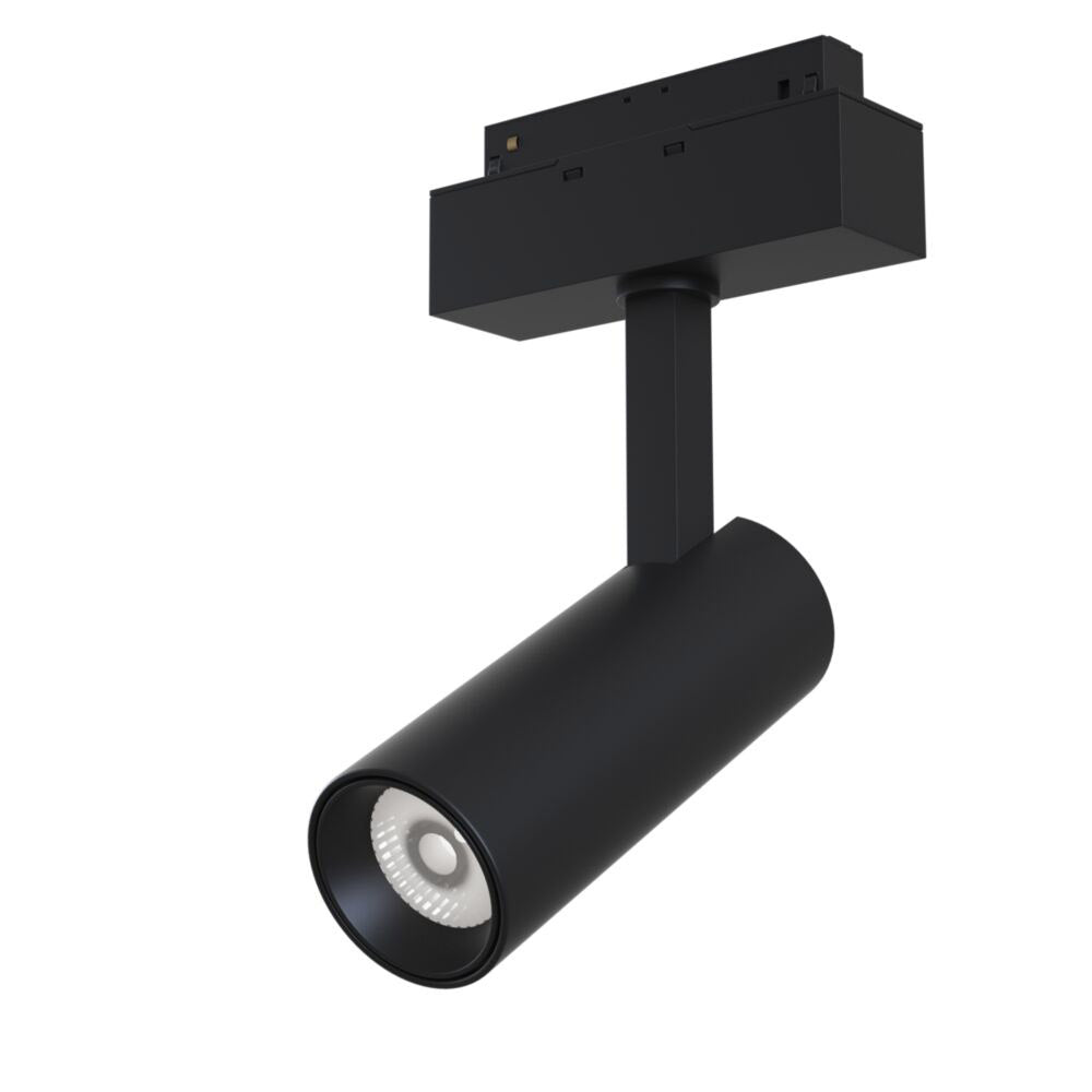 Faretto Focus Led Per Binario Moderno Alluminio Nero Luce Naturale 10W
