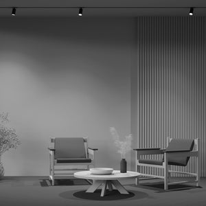 Faretto Per Binario Moderno Focus S Alluminio Nero 1 Luce