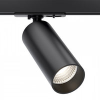 Faretto Per Binario Focus Led Moderno Alluminio Nero 1 Luce Naturale