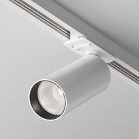 Faretto Per Binario Focus Led Moderno Alluminio Bianco 1 Luce Naturale