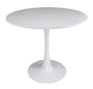 Tavolo rotondo Ø100 cm, tavolo da pranzo tondo bianco - Omar - TR08-10OMPM