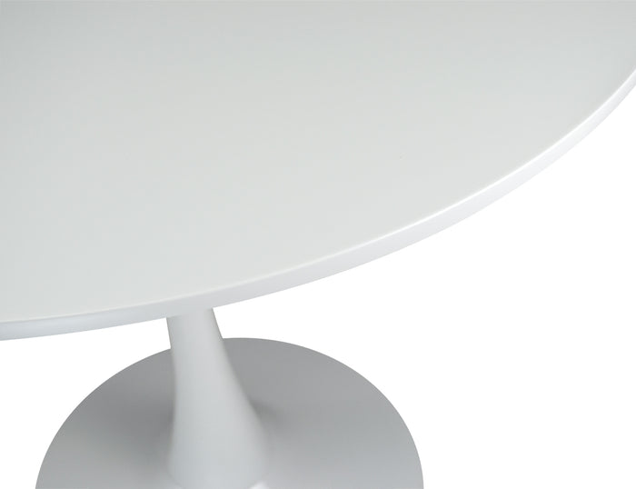 Tavolo rotondo Ø100 cm, tavolo da pranzo tondo bianco - Omar - TR08-10OMPM