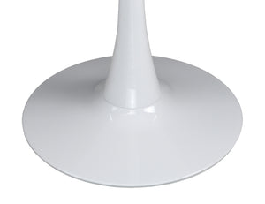Tavolo rotondo Ø100 cm, tavolo da pranzo tondo bianco - Omar - TR08-10OMPM